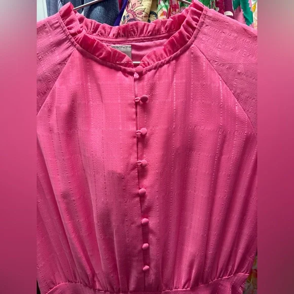 [NWOT] $140 ICHI Nanna Midi Dress in Punk. Size 36 - Picture 7 of 7